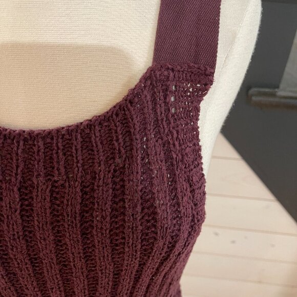 063 Free People Beach Cohen Sweater ribbed overalls NWOT Size Large - Picture 5 of 7